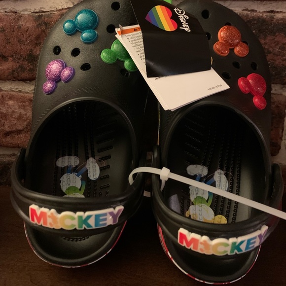 CROCS Other - Crocs X Disney Mickey Mouse Rainbow Crocs